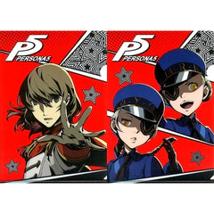 Goro Akechi & Justine & Caroline Prize G Set of 2 A4 Clear Files Sega Lucky Kuji Persona 5 [USED]
