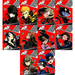 Set of 5 Prize G Set of 2 A4 Clear Files Sega Lucky Kuji Persona 5 [USED]