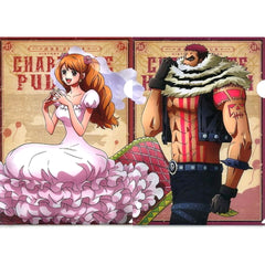 One Piece Pudding Katakuri Ichiban Kuji Memorial Log A4 Newly Illustrated Clear File Set History Relay Prize G [USED]