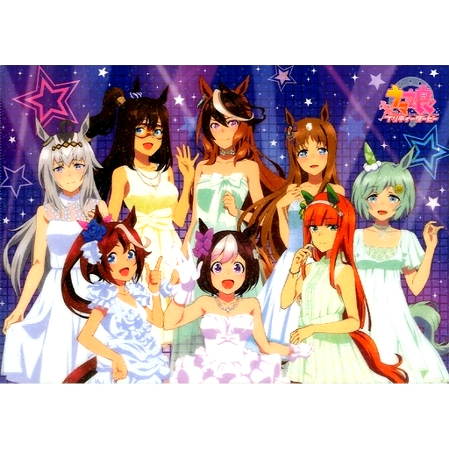 Group Uma Musume Pretty Derby Chara Pop Store Original A4 Clear File Purchase Bonus [USED]