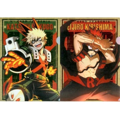 My Hero Academia Katsuki Bakugo Eijirou Kirishima Ichiban Kuji Fighting Heroes Feat. Smash Rising A4 File Folder Set feat. Smash Rising Prize E [USED]