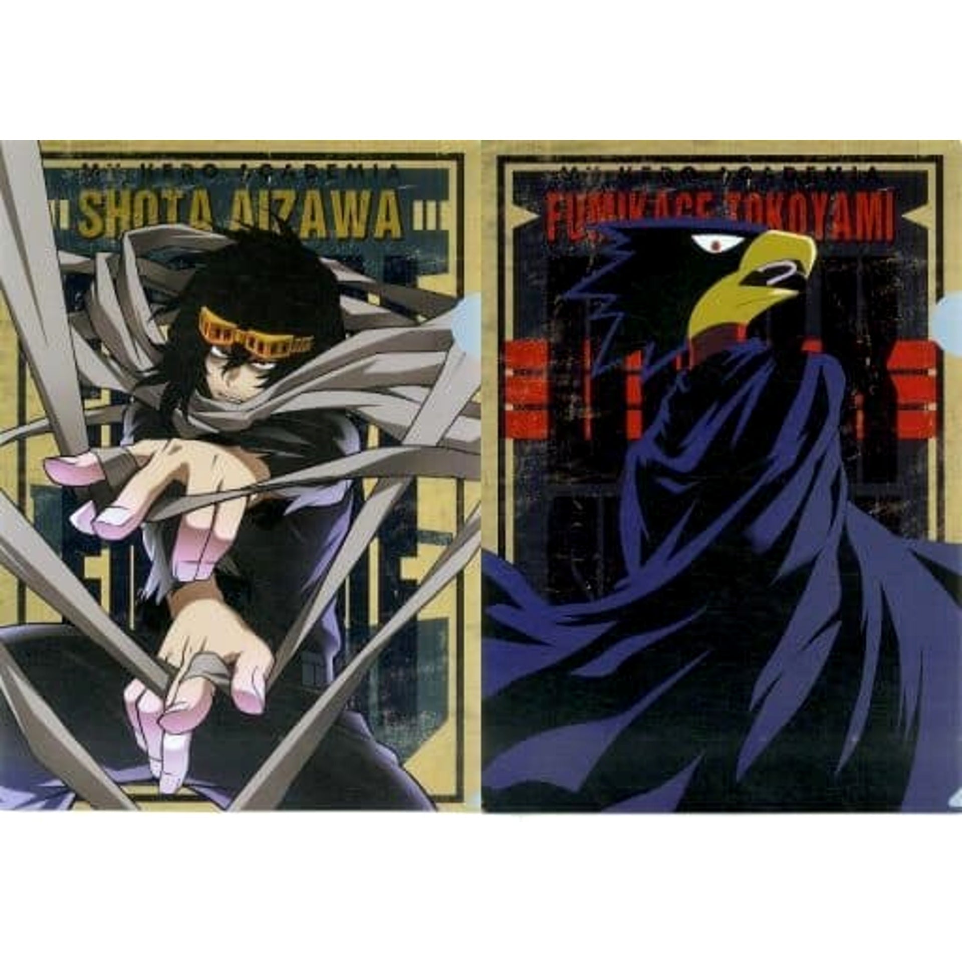 My Hero Academia Shota Aizawa Fumikage Tokoyami Ichiban Kuji Fighting Heroes Feat. Smash Rising A4 File Folder Set Prize E [USED]