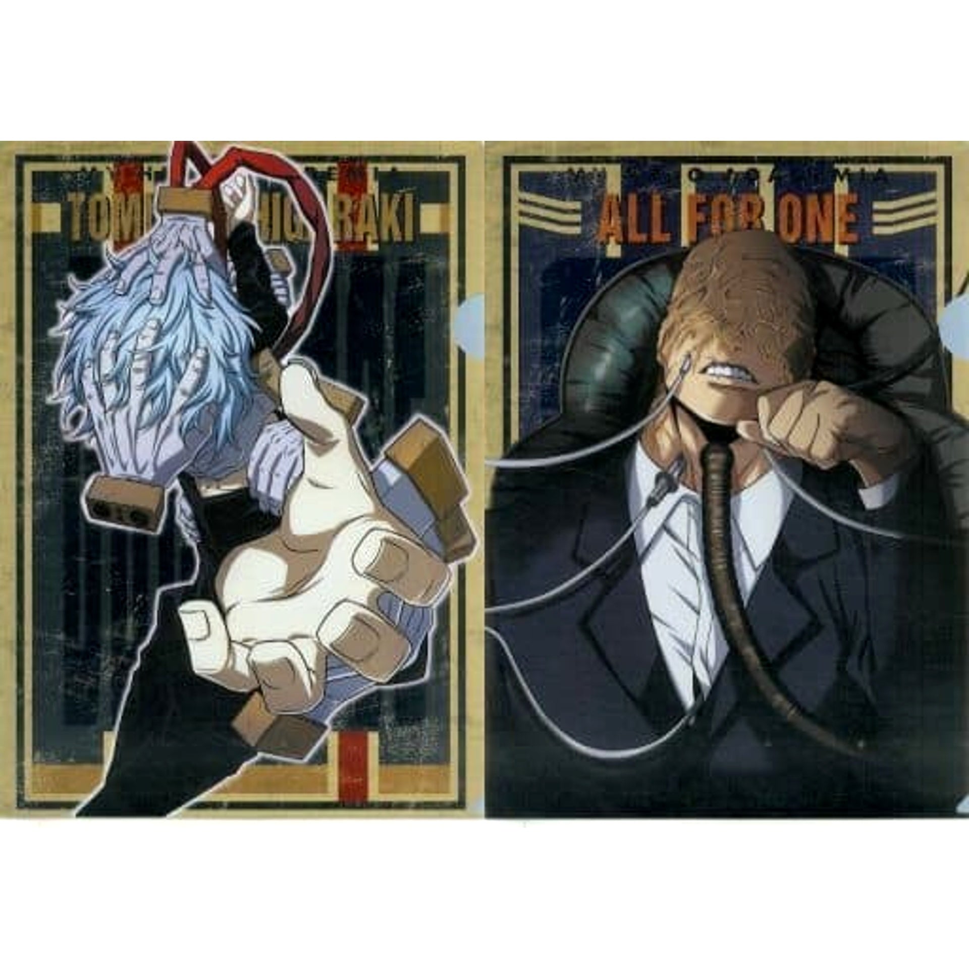 My Hero Academia Tomura Shigaraki All for One Ichiban Kuji Fighting Heroes Feat. Smash Rising A4 File Folder Set Prize E [USED]