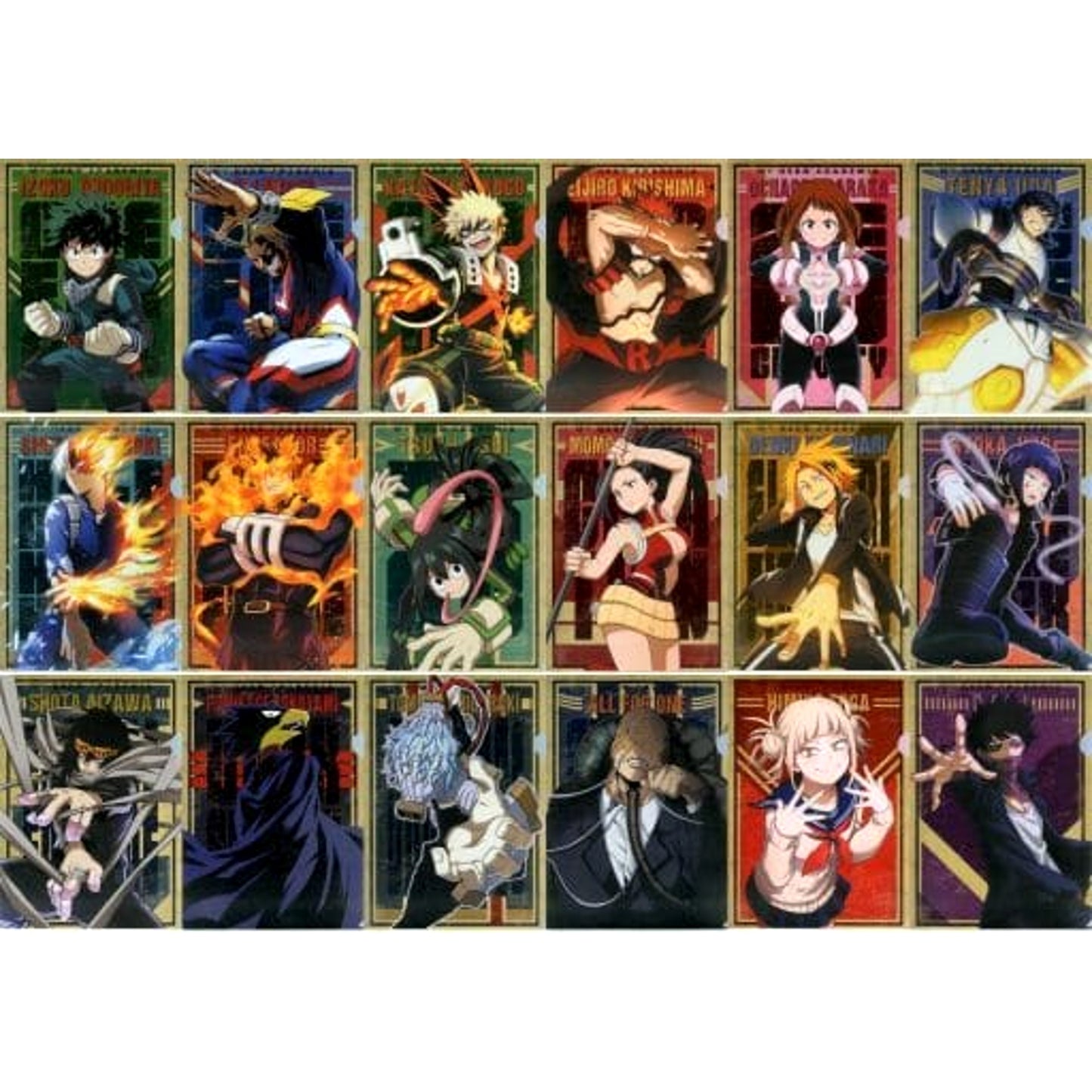 My Hero Academia Katsuki Bakugo & Others All 9 Types Set Ichiban Kuji Fighting Heroes Feat. Smash Rising A4 File Folder Set Prize E [USED]
