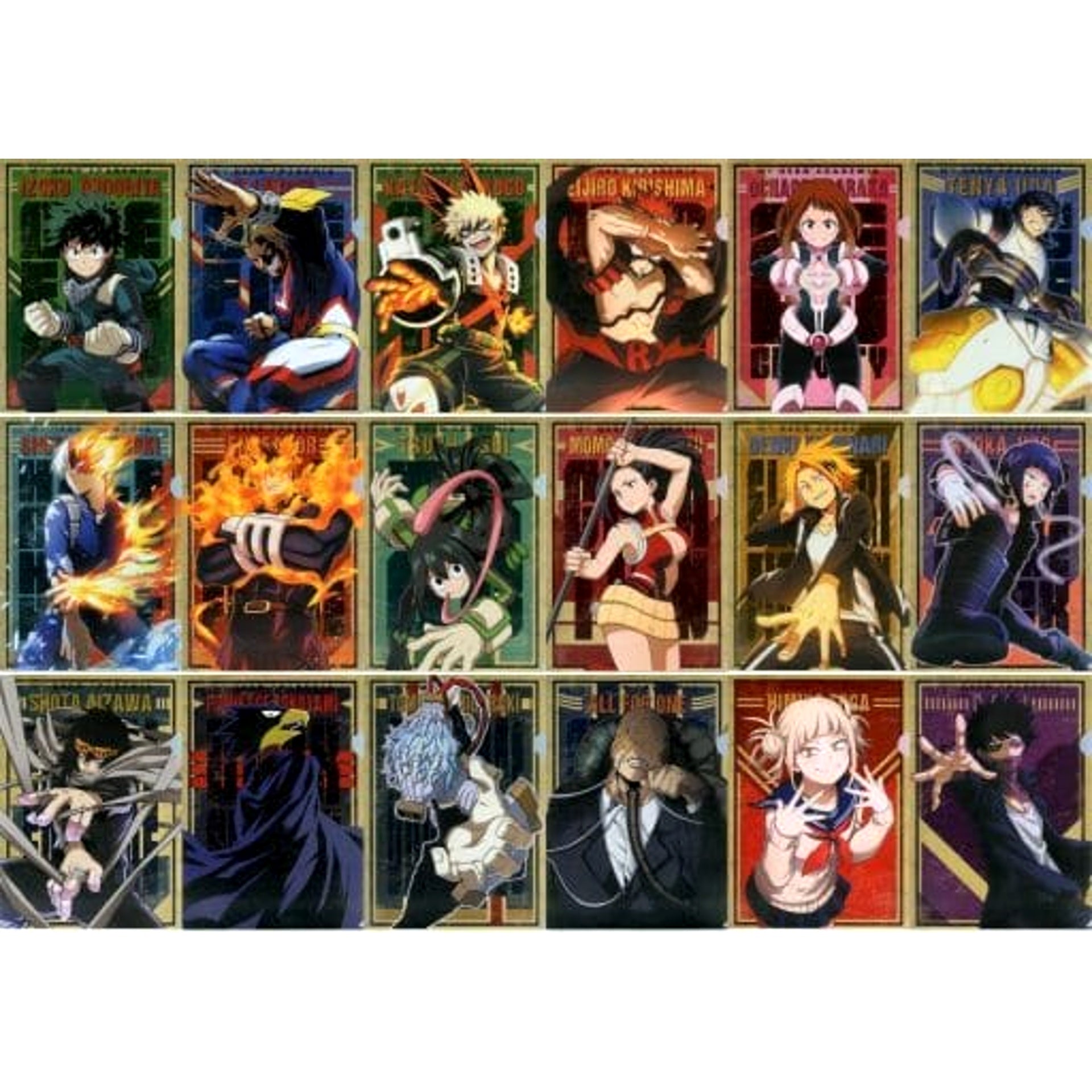 My Hero Academia Katsuki Bakugo & Others All 9 Types Set Ichiban Kuji Fighting Heroes Feat. Smash Rising A4 File Folder Set Prize E [USED]