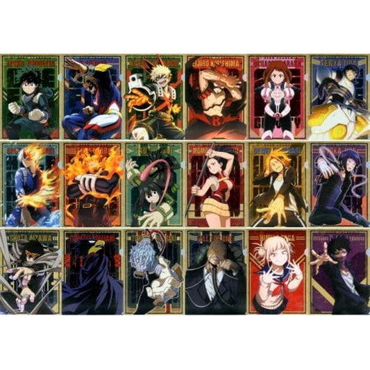 My Hero Academia Katsuki Bakugo & Others All 9 Types Set Ichiban Kuji Fighting Heroes Feat. Smash Rising A4 File Folder Set Prize E [USED]