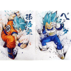 Dragon Ball Son Goku SSGSS & Others Ichiban Kuji Ultimate Evolution with Dragon Ball Z Dokkan Battle A4 File Folder Set Prize I [USED]