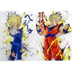 Dragon Ball Majin Vegeta Super Saiyan2 Son Goku Ichiban Kuji Ultimate Evolution with Dragon Ball Z Dokkan Battle A4 File Folder Set Prize I [USED]