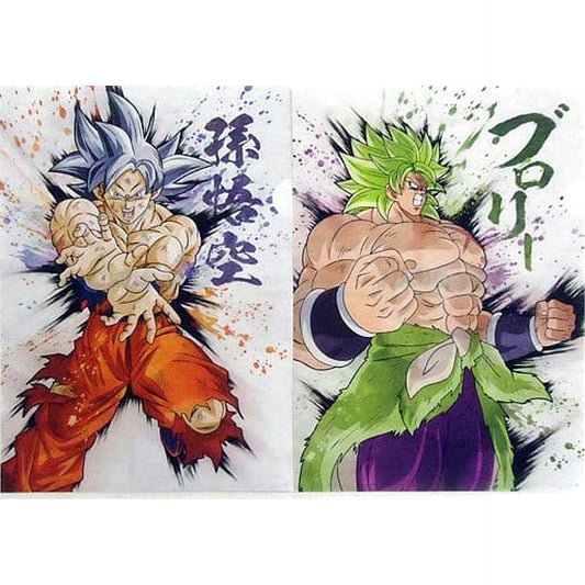 Dragon Ball Son Goku Broly & Others Ichiban Kuji Ultimate Evolution with Dragon Ball Z Dokkan Battle A4 File Folder Set Prize I [USED]