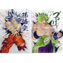 Dragon Ball Son Goku Broly & Others Ichiban Kuji Ultimate Evolution with Dragon Ball Z Dokkan Battle A4 File Folder Set Prize I [USED]