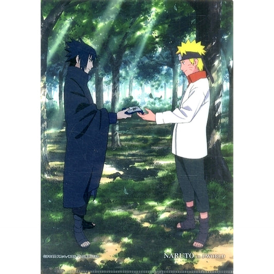 Naruto Uzumaki Sasuke Uchiha Clear File Naruto Shippuden Ninja Naruto and Sasuke in J-WORLD TOKYO [USED]