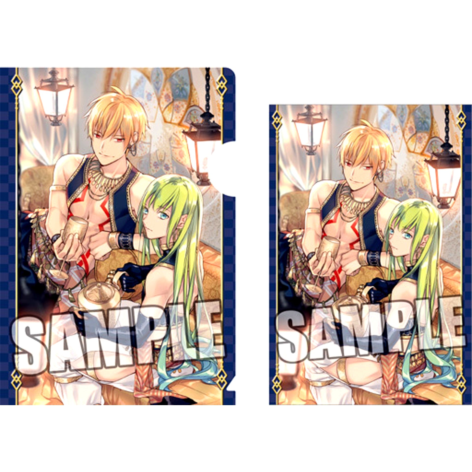 Gilgamesh & Enkidu Fate/Grand Order Trading A6 Mini Clear File with Postcard Part 2 [USED]