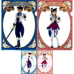 Shinichi Kudo & Ran Mouri K Prize A4 Clear File & Postcard Set Sega Lucky Kuji Detective Conan Secret Magic Show [USED]