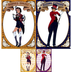 Sonoko Suzuki & Makoto Kyogoku K Prize A4 Clear File & Postcard Set Sega Lucky Kuji Detective Conan Secret Magic Show [USED]