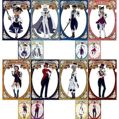 Set of 4 K Prize A4 Clear File & Postcard Set Sega Lucky Kuji Detective Conan Secret Magic Show [USED]