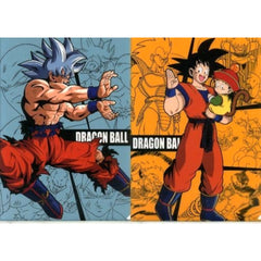 Dragon Ball Son Goku Ultra Instinct Holding Gohan Ichiban Kuji Super Warrior Battle Retsuden Z Newly Illustrated Clear A4 File Son Goku History Prize K [USED]