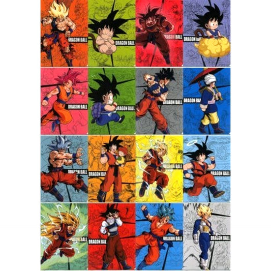 Dragon Ball Son Goku All 8 Types Set Ichiban Kuji Super Warrior Battle Retsuden Z Newly Illustrated Clear A4 File Son Goku History Prize K [USED]