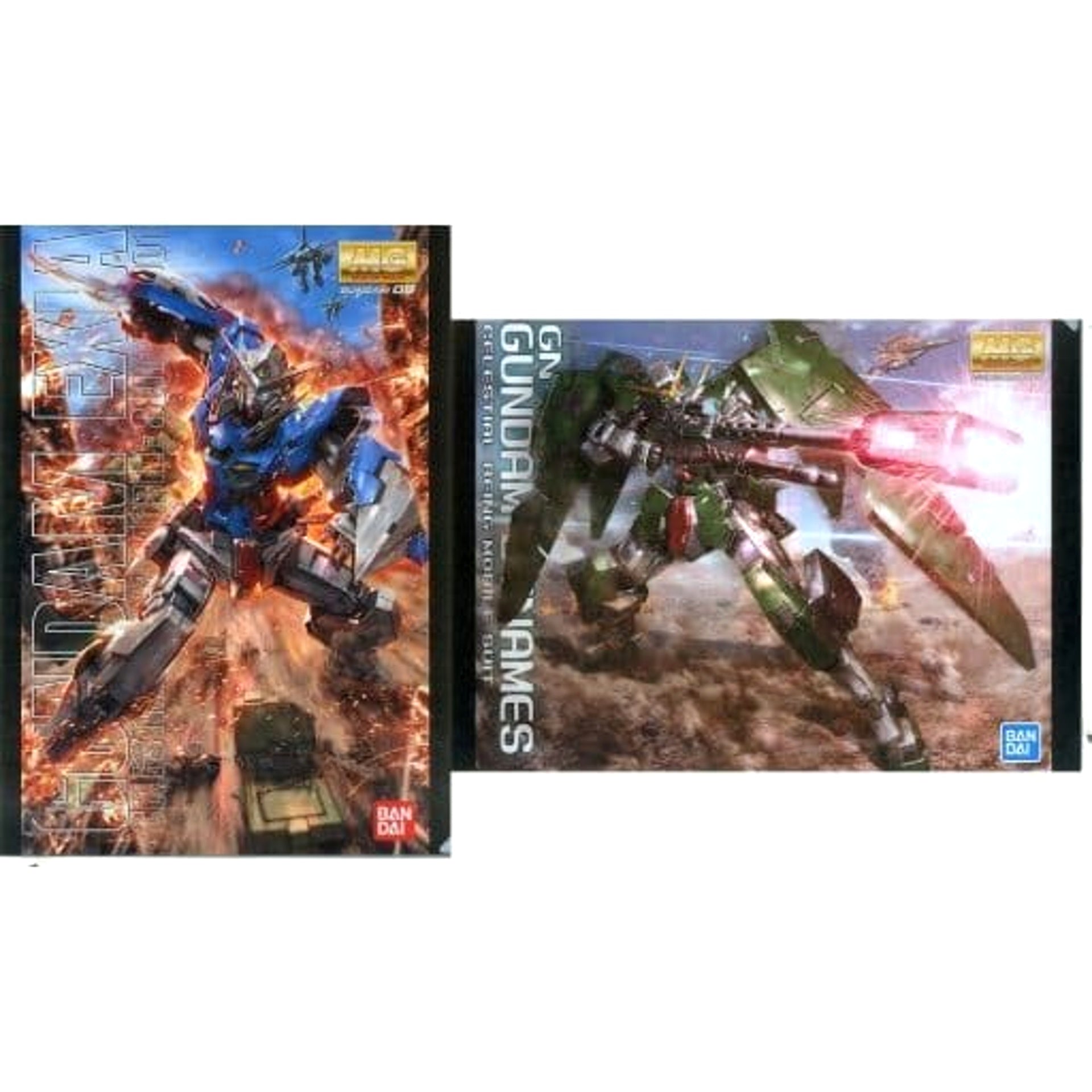 Mobile Suit Gundam Gundam Exia Gundam Dynames MG Ichiban Kuji Gunpla Ver. 2.0 A4 File Folder Prize E [USED]