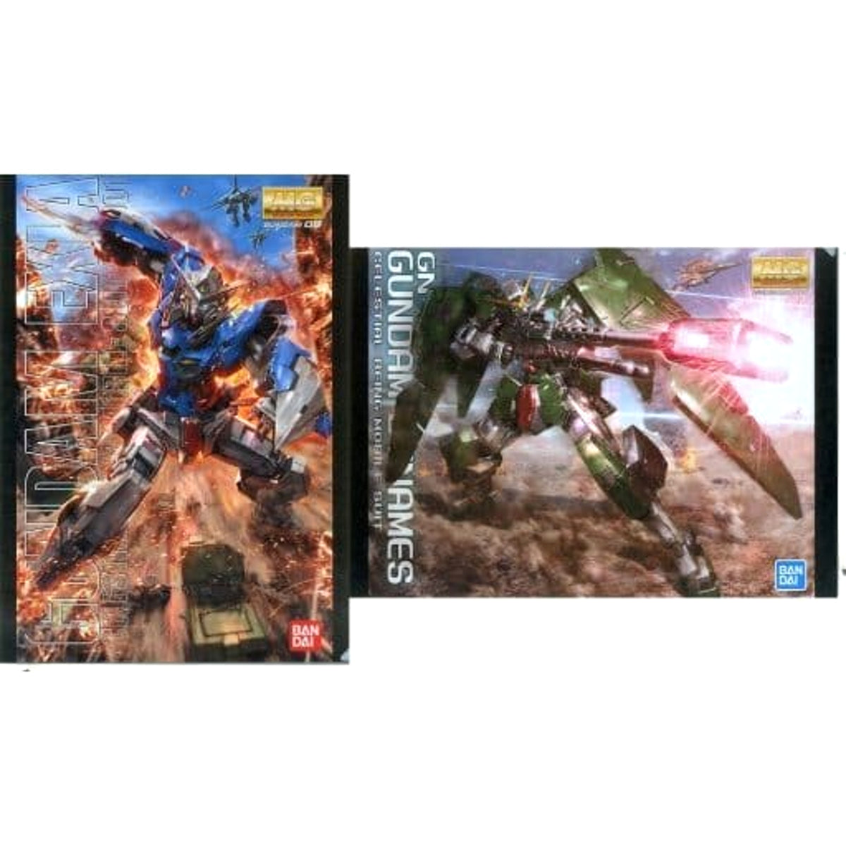 Mobile Suit Gundam Gundam Exia Gundam Dynames MG Ichiban Kuji Gunpla Ver. 2.0 A4 File Folder Prize E [USED]