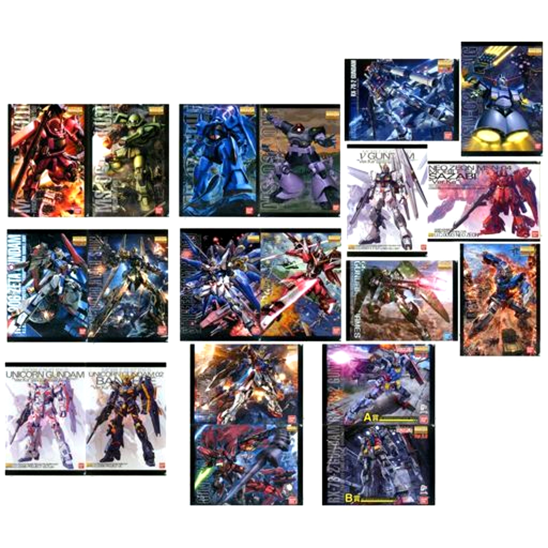 All 10 Types Set A4 Clear File Ichiban Kuji Mobile Suit Gundam Gunpla Ver. 2.0 Prize E [USED]