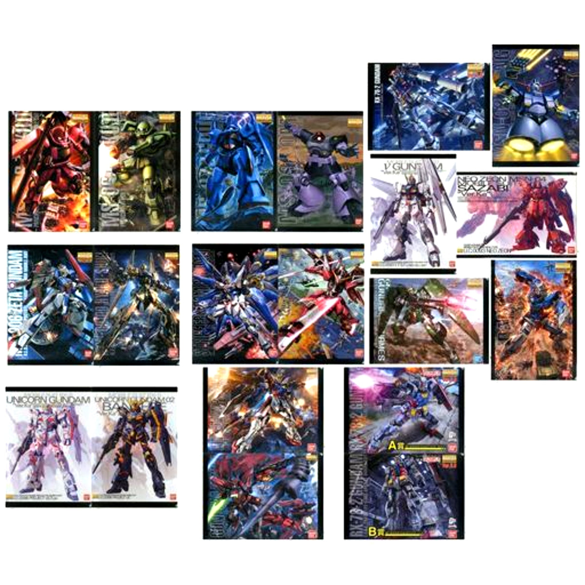 All 10 Types Set A4 Clear File Ichiban Kuji Mobile Suit Gundam Gunpla Ver. 2.0 Prize E [USED]