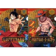 One Piece Luffytaro Portgas D. Ace B Ichiban Kuji Wano Country Arc: Act 1 A4 File Folder Set Prize H [USED]