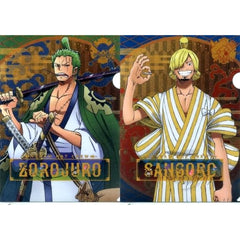 One Piece Zoro Juro Sangoro Ichiban Kuji Wano Country Arc: Act 1 A4 File Folder Set Prize H [USED]