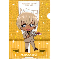 Toru Amuro B Prize E Detective Conan Cafe Kuji 2019 A5 Mini Clear File Sega Lucky Kuji ONLINE [USED]