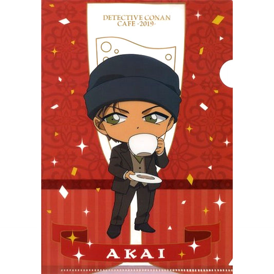 Shuichi Akai A Prize E Detective Conan Cafe Kuji 2019 A5 Mini Clear File Sega Lucky Kuji ONLINE [USED]