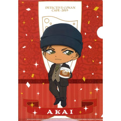 Shuichi Akai B E Prize A5 Mini Clear File Sega Lucky Kuji ONLINE Detective Conan Cafe Kuji 2019 [USED]