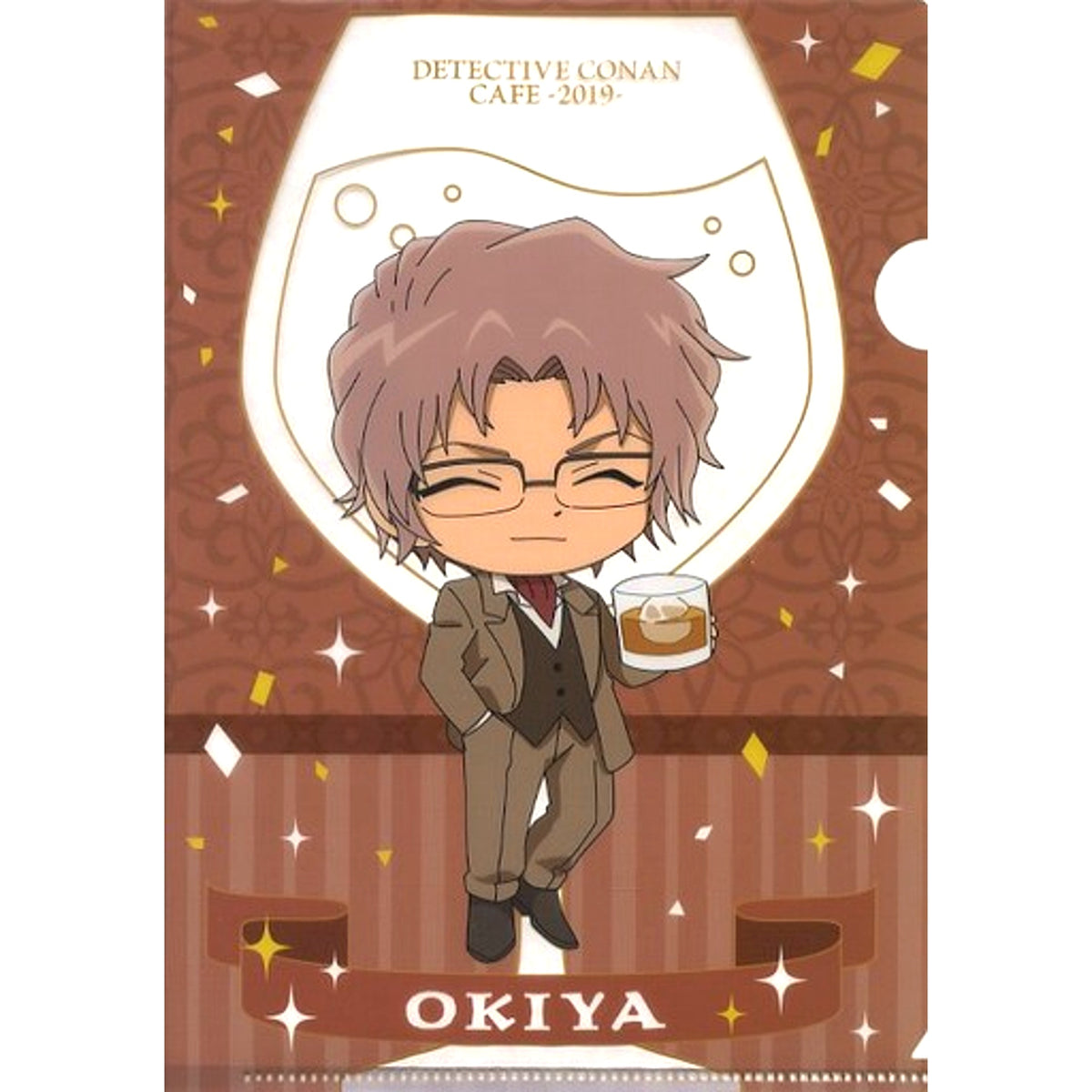 Subaru Okiya Prize E Detective Conan Cafe Kuji 2019 A5 Mini Clear File Sega Lucky Kuji ONLINE [USED]