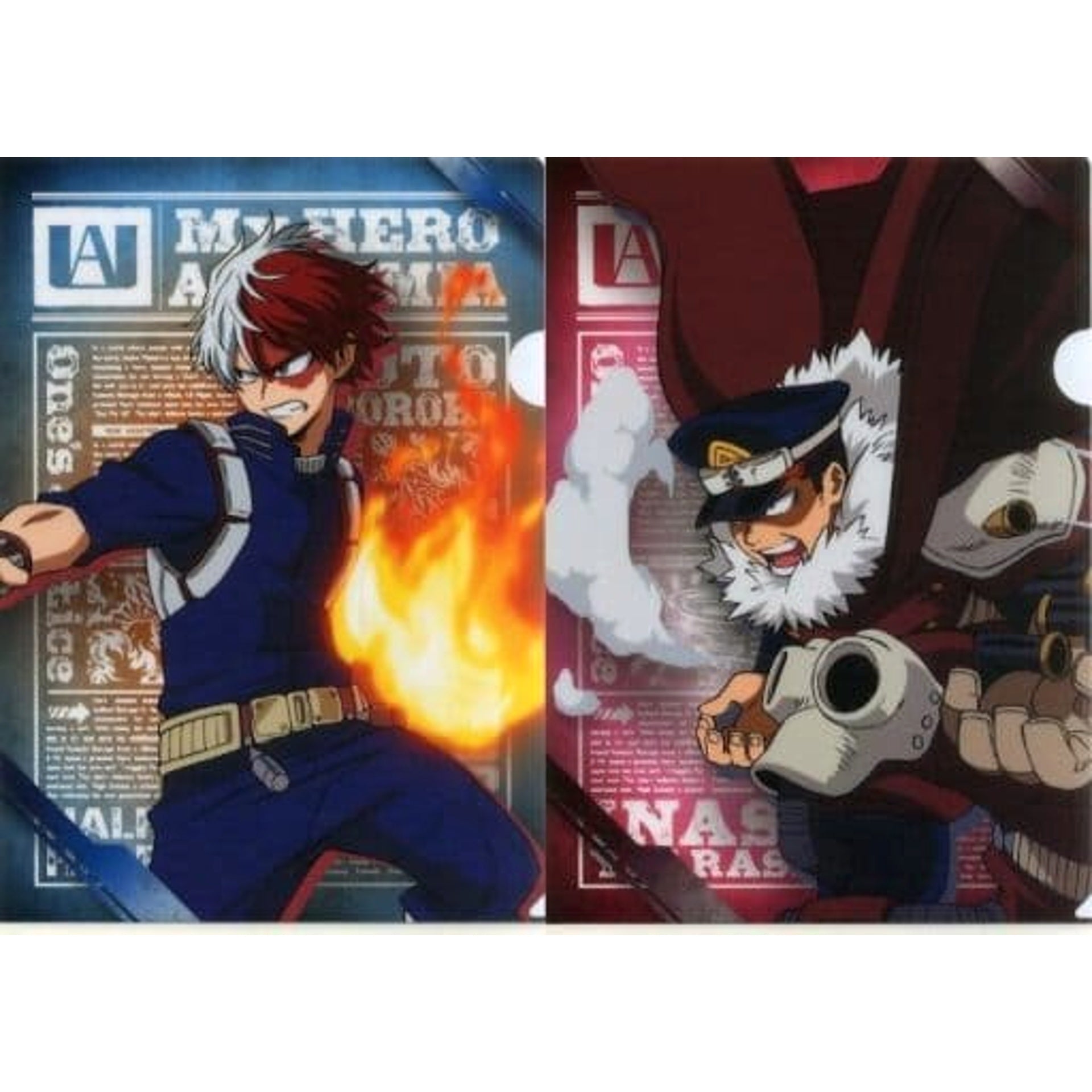 My Hero Academia Shoto Todoroki Inasa Yoarashi Ichiban Kuji Fighting Heroes Feat. One's Justice A4 File Folder Set OJ Collaboration Prize 2 [USED]