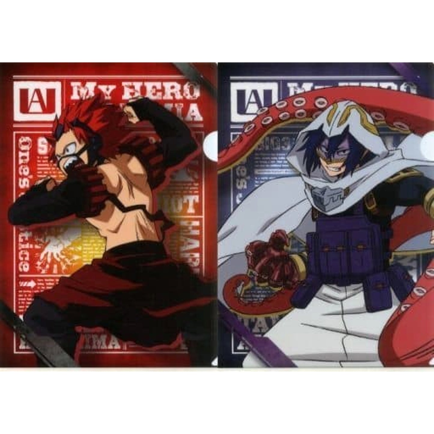 My Hero Academia Eijirou Kirishima Tamaki Amajiki Ichiban Kuji Fighting Heroes Feat. One's Justice A4 File Folder Set OJ Collaboration Prize 2 [USED]