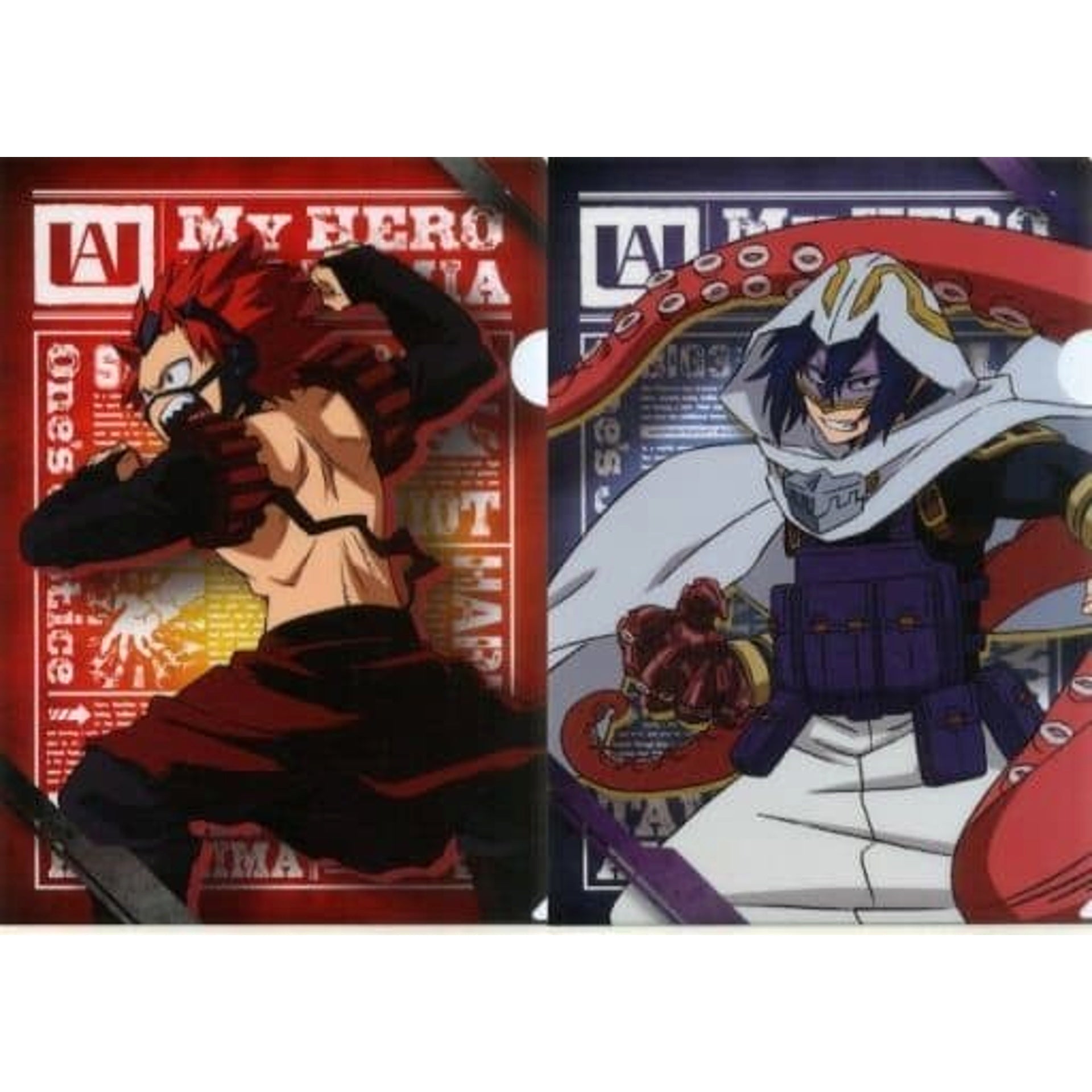 My Hero Academia Eijirou Kirishima Tamaki Amajiki Ichiban Kuji Fighting Heroes Feat. One's Justice A4 File Folder Set OJ Collaboration Prize 2 [USED]