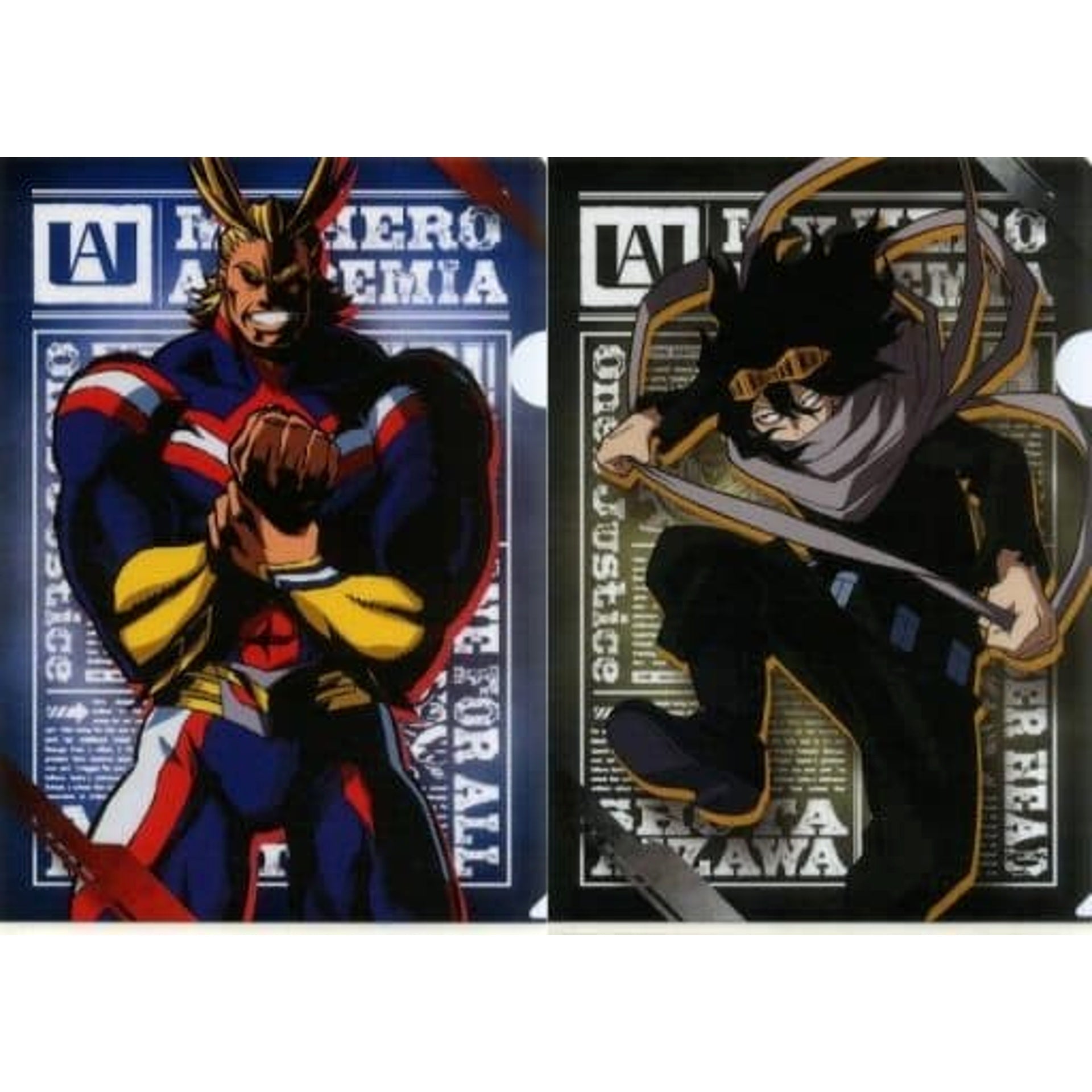 My Hero Academia All Might Eraser Head Ichiban Kuji Fighting Heroes Feat. One's Justice A4 File Folder Set OJ Collaboration Prize 2 [USED]