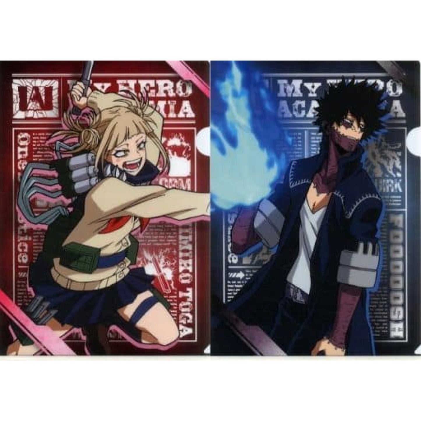 My Hero Academia Toga Himiko Dabi Ichiban Kuji Fighting Heroes Feat. One's Justice A4 File Folder Set OJ Collaboration Prize 2 [USED]