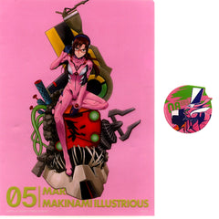 Makinami Mari Illustrious A4 Clear File and Sticker Set Ichiban Kuji Evangelion 2020 Prize G [USED]
