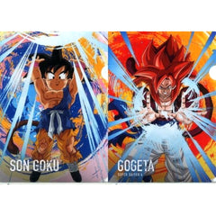 Dragon Ball Son Goku Super Saiyan 4 Gogeta Ichiban Kuji Dragon Ball Awakening Warriors with Dragon Ball Z Dokkan Battle A4 File Folder Set Prize I [USED]