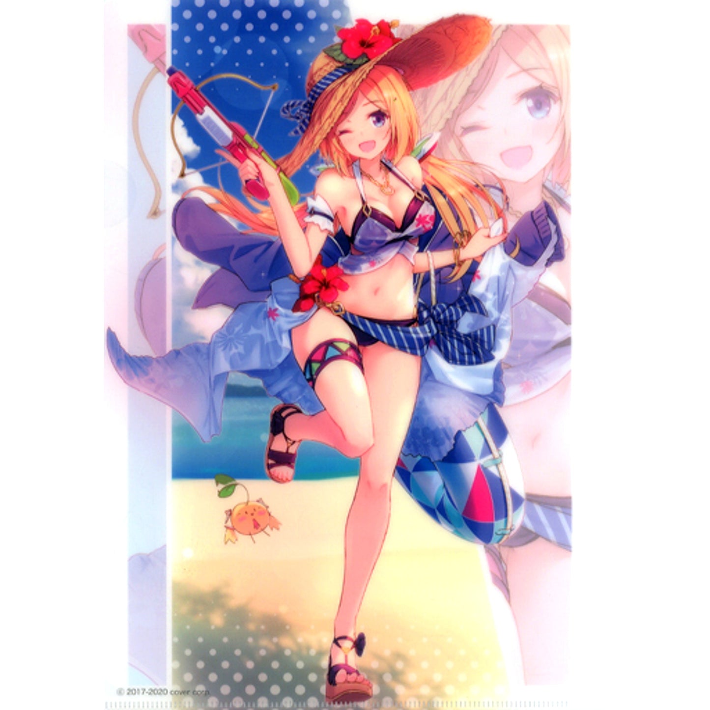 Aki Rosenthal A4 Clear File Virtual YouTuber Hololive Pop Up Store Haru no Sora Matsuri in AKIHABARA Gamers Main Store Goods Purchase Bonus [USED]