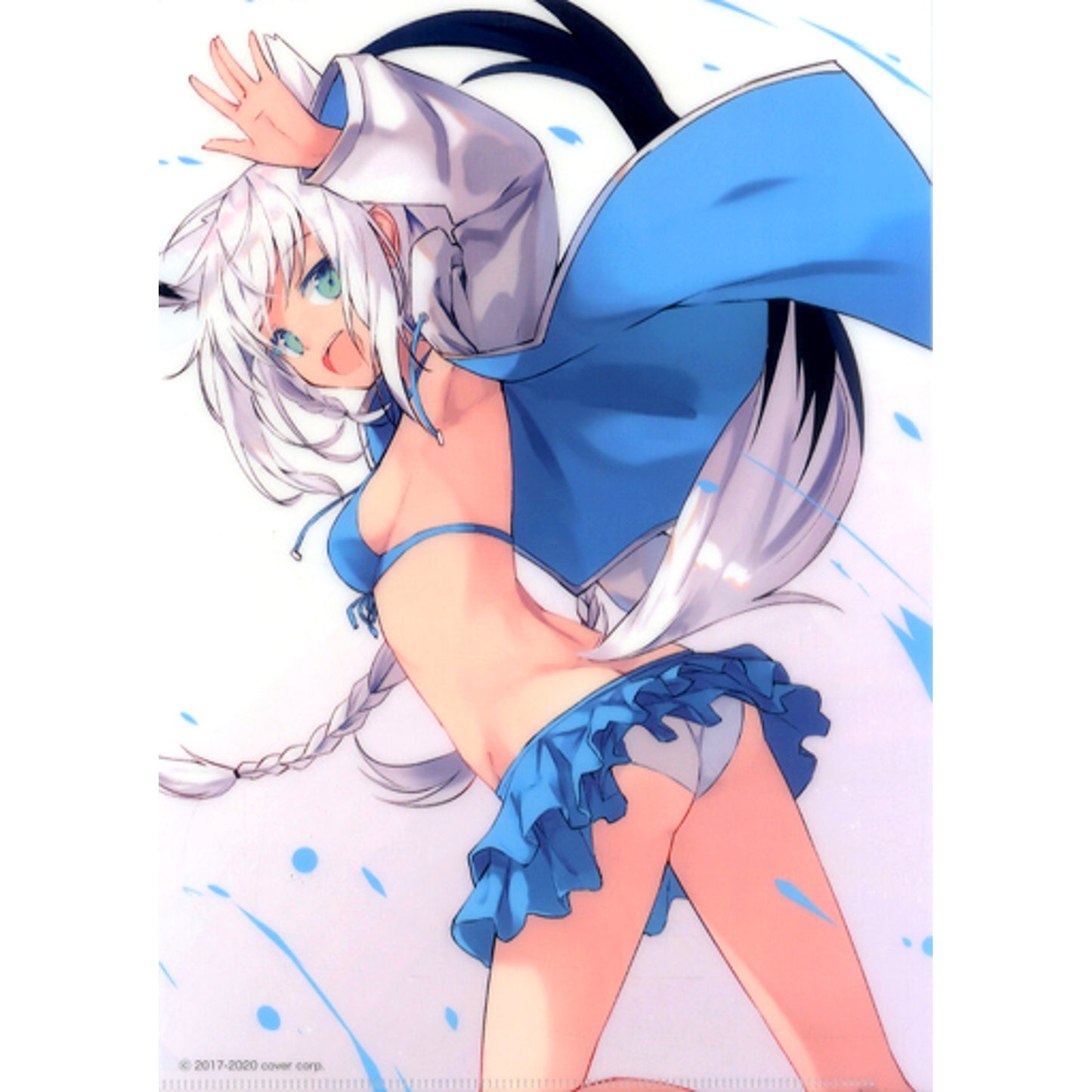 Shirakami Fubuki A4 Clear File Virtual YouTuber Hololive Pop-up Store Haru no Sora Matsuri in AKIHABARA Gamers Main Store Purchase Bonus [USED]
