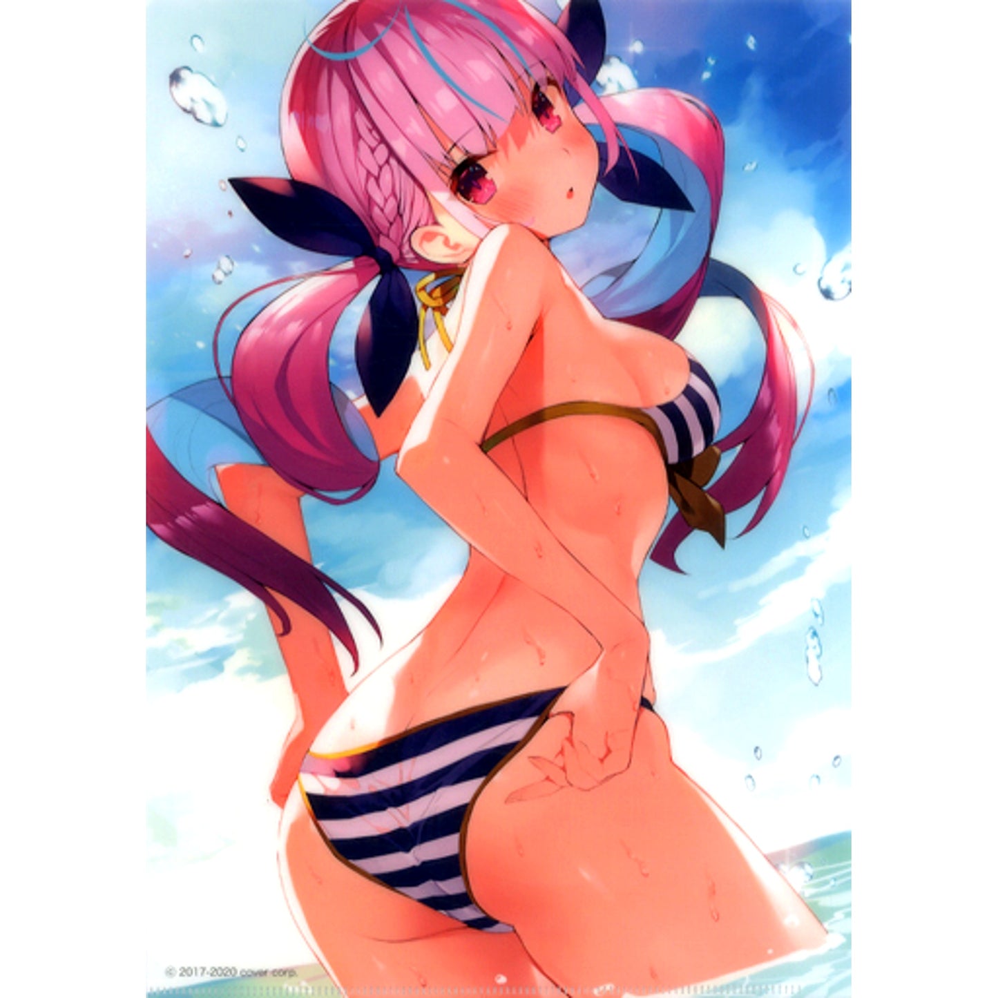 Minato Aqua A4 Clear File Virtual YouTuber Hololive Pop-up Store Haru no Sora Matsuri in AKIHABARA Gamers Main Store Purchase Bonus [USED]