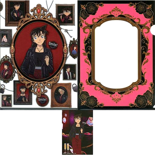 Ran Mouri L Prize A4 Clear File & Bromide Set Sega Lucky Kuji Detective Conan SCARLET Evening Collection [USED]