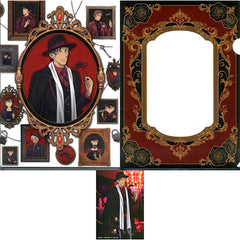 Shuichi Akai L Prize A4 Clear File & Bromide Set Sega Lucky Kuji Detective Conan SCARLET Evening Collection [USED]