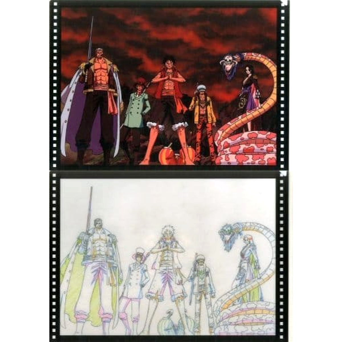 One Piece Luffy & Others A Ichiban Kuji Great Banquet A4 File Folder Set Prize H [USED]