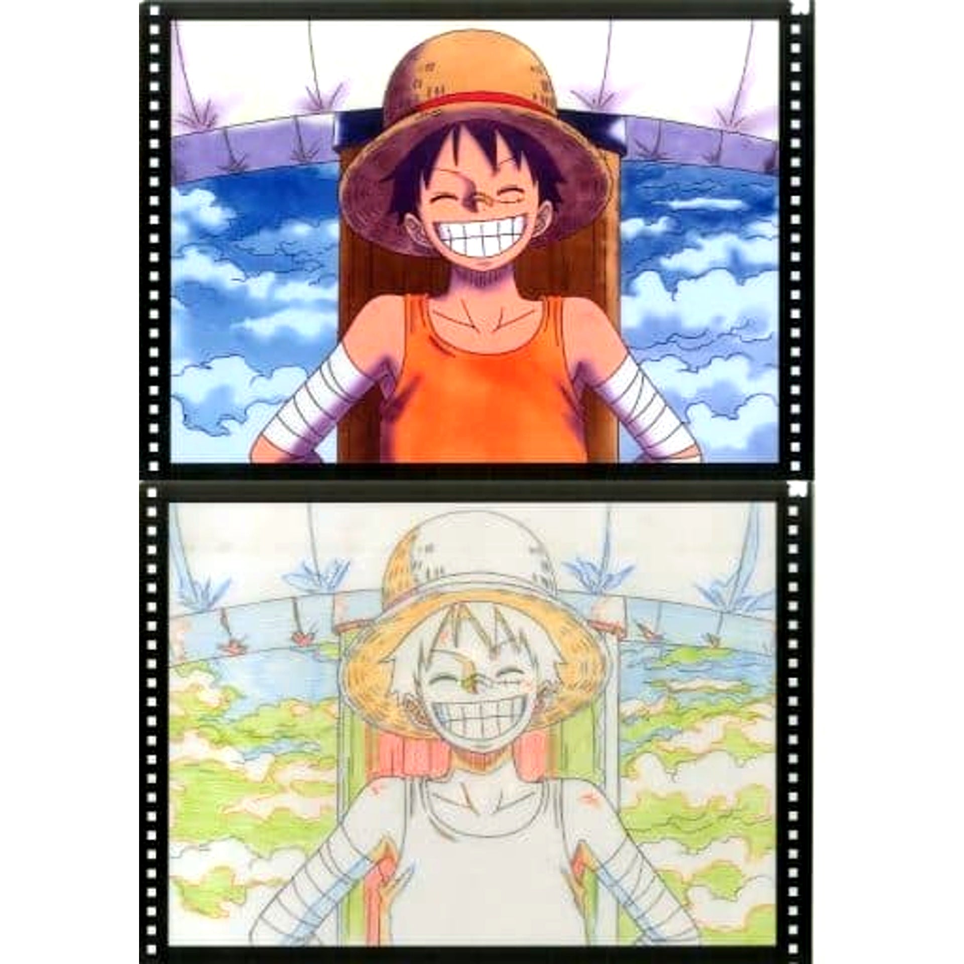 Monkey D. Luffy One Piece Ichiban Kuji Great Banquet A4 Clear File Set 2 Pieces Prize H [USED]