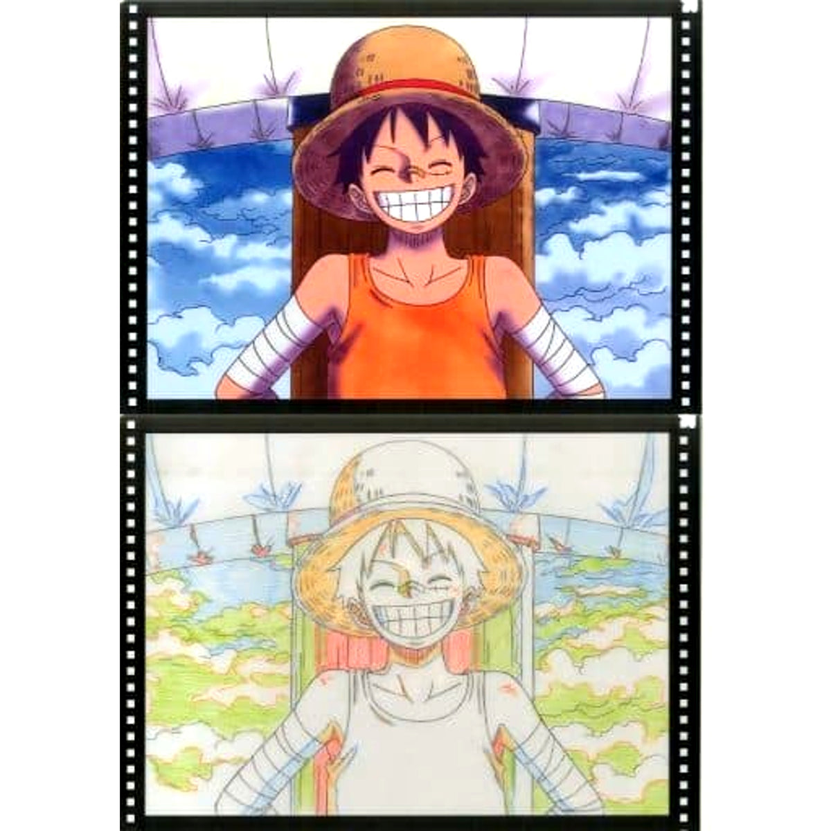 Monkey D. Luffy One Piece Ichiban Kuji Great Banquet A4 Clear File Set 2 Pieces Prize H [USED]