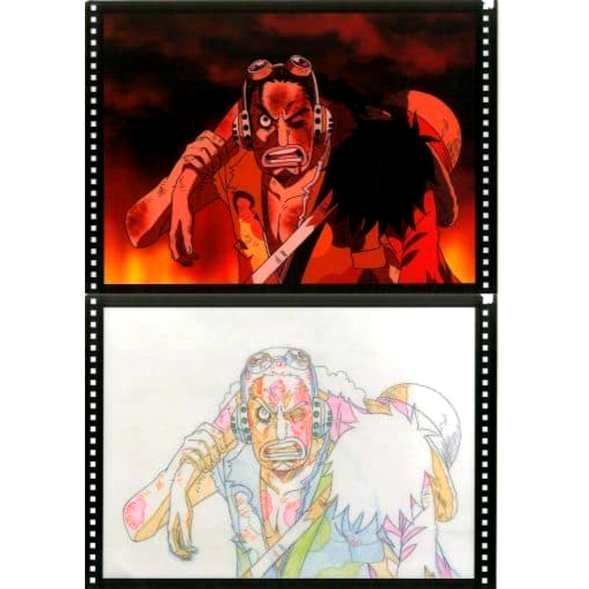 Usopp Monkey D. Luffy One Piece Ichiban Kuji Great Banquet A4 Clear File Set 2 Pieces Prize H [USED]