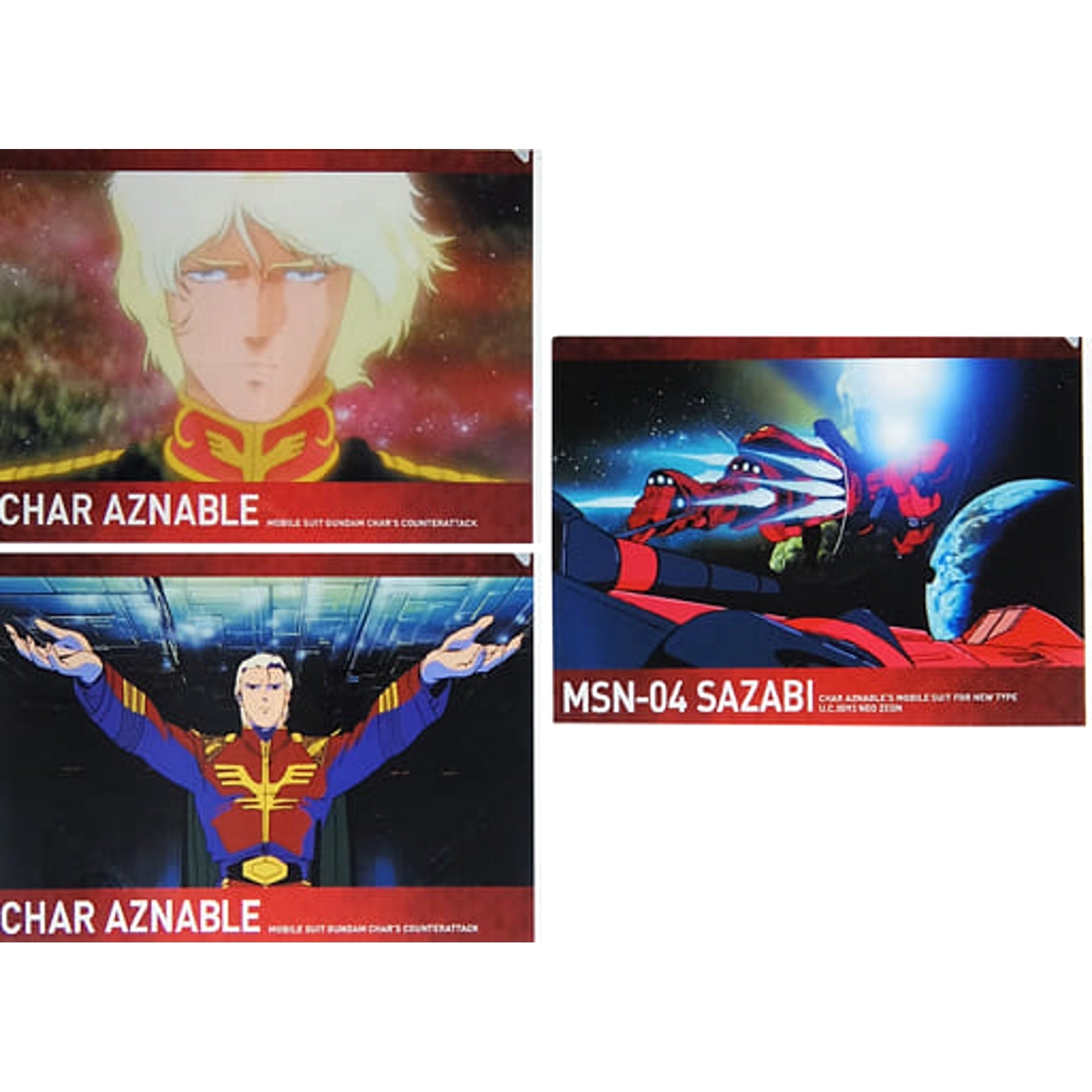 Gundam Series Char Sotheby Ichiban Kuji M.S.Conclusion Vol.1 A4 File Folder Prize B [USED]