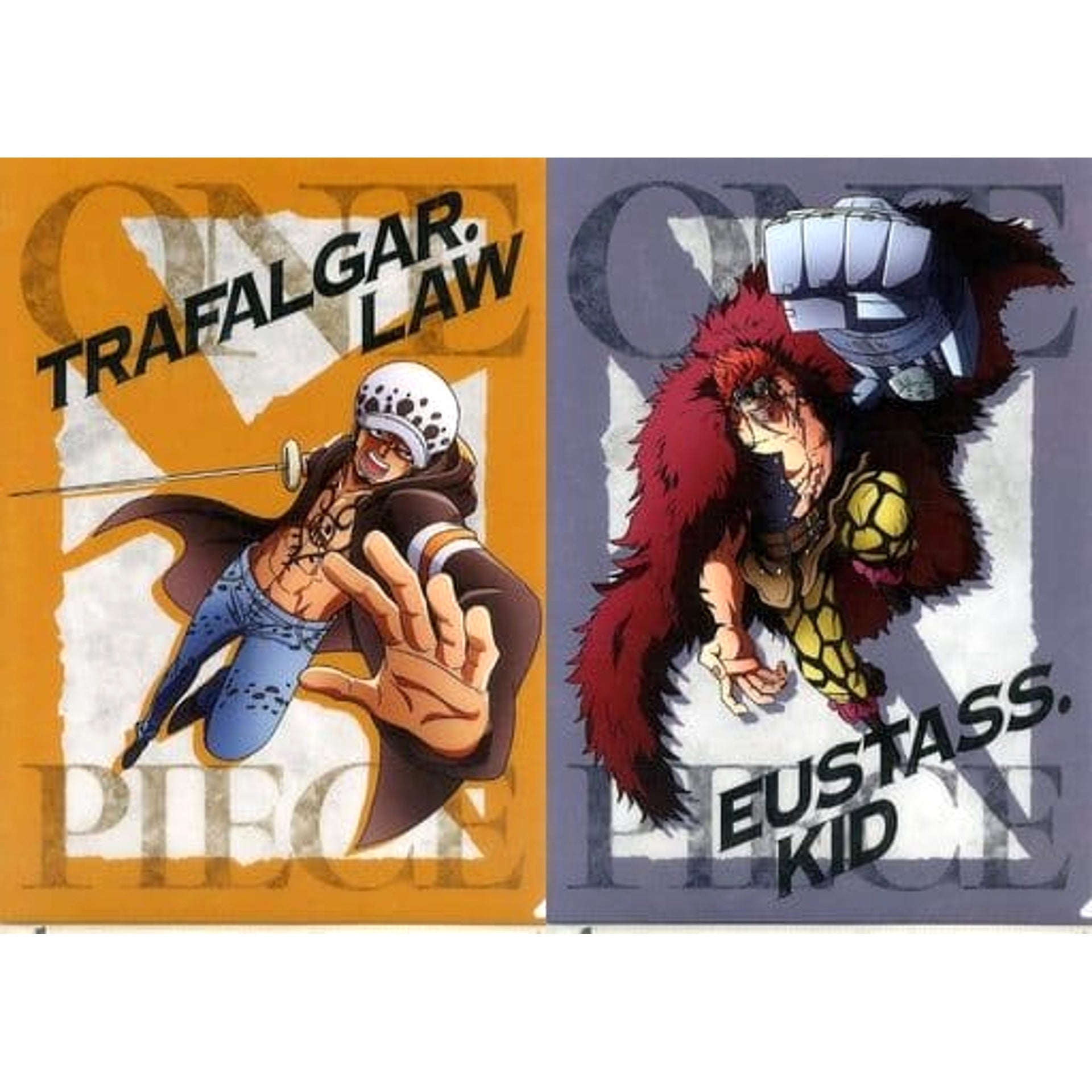 One Piece Trafalgar Law Eustace Kid Ichiban Kuji Battle Memories A4 File Folder Set Prize G [USED]