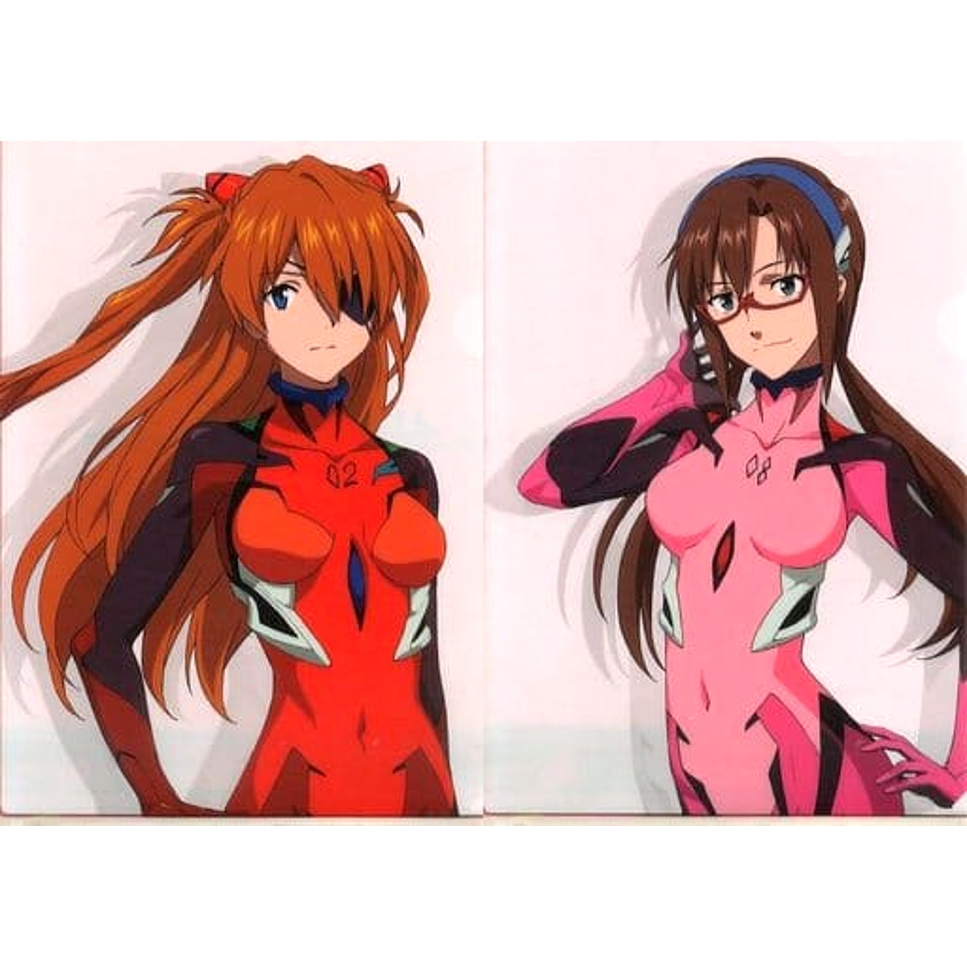 Evangelion: 3.0+1.0 Thrice Upon a Time Asuka Shikinami Langley Makinami Mari Illustrious Ichiban Kuji Unit-01, Sortie! A4 Clear File Set 2 Pieces Prize I [USED]